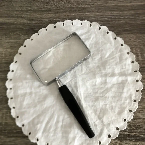 Vtg Rectangular Hand Magnifier - Japan Made - Picture 6 of 9